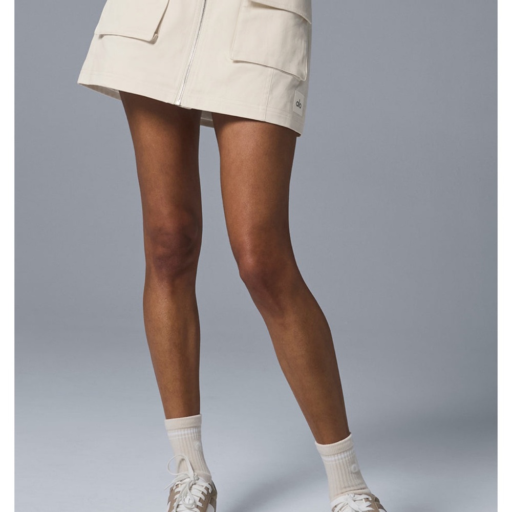 ALO Yoga Off-White Mini Skirt